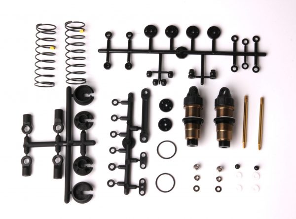 PR Racing 12.8x39.5mm Rear Shock Set (low friction coating) for S1V4R & SB401 series - Image 2