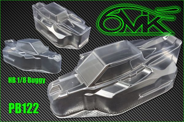 6MIK Radikal HB Racing Bodyshell D8/E8 Series (Unpainted)