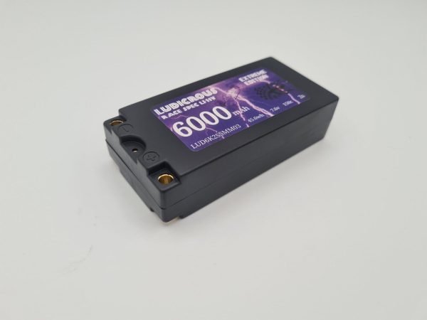 Ludicrous Lipo 2s HV 7.6v Shorty 6000mah (5mm)