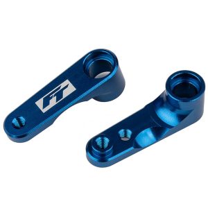 Team Associated B6.4/B7 FT Steering Bellcranks Blue Alloy