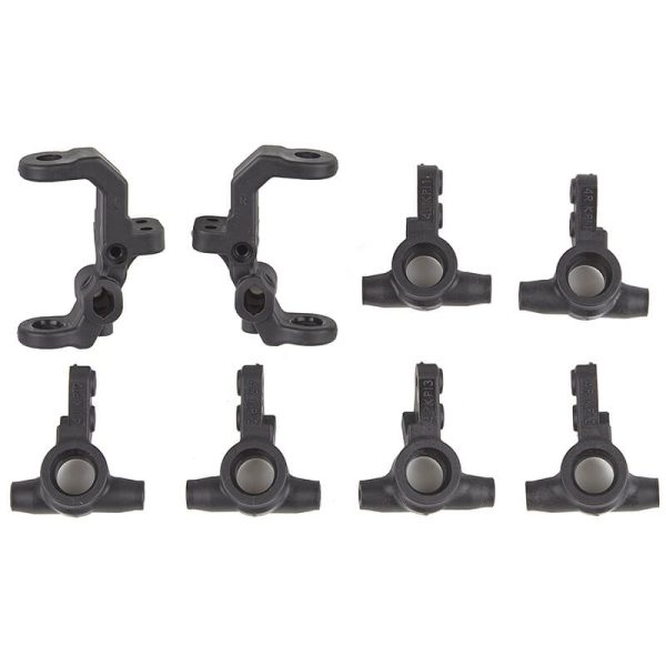 Team Associated B7 FT Caster/Steering Blocks Carbon