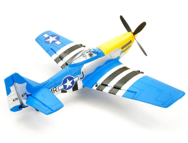 Volantex P-51D Mustang V2 Blue 4ch 400MM Brushed W/Gyro EPP RTF - Image 2
