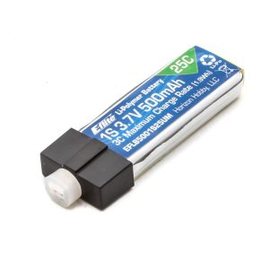 500mAh 1S 3.7V 25C LiPo High Current UMX Connector