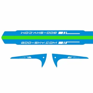 S2 Tail Boom and fin sticker (3 sets, Blue)