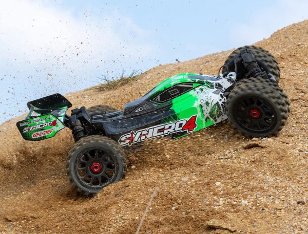 Corally Syncro-4 Brushless 4s Basher Buggy RTR - Green - Image 2