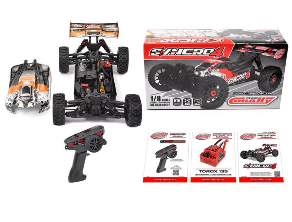 Corally Syncro-4 Brushless 4s Basher Buggy RTR - Orange - Image 3