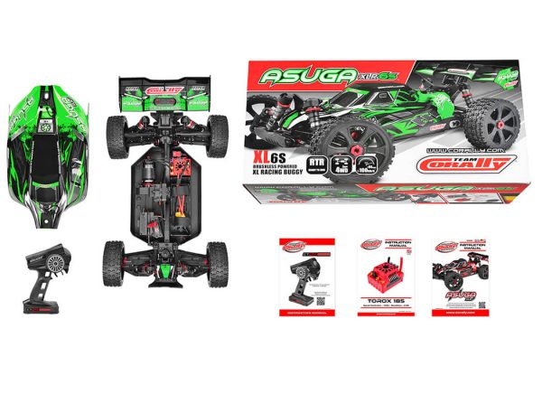 Corally Asuga XLR 6S Brushless Buggy RTR - Green - Image 4