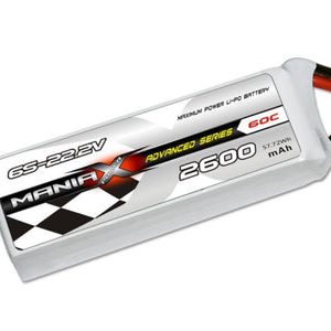 ManiaX 6S-22.2V 2600mAh 60C Lipo