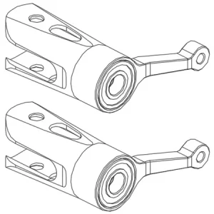 Main Rotor Holder Set - OMP M1 : OSHM1003