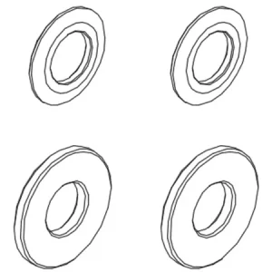 Main Blade Gasket Set (4) - OMP M1 : OSHM1022