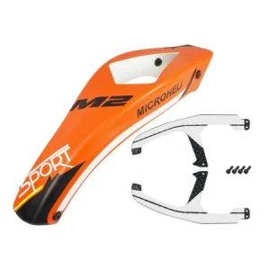 Airbrush Fiberglass King Cobra Canopy (Orange) - OMP Hobby M2 EVO : MH-M2EV080KCO