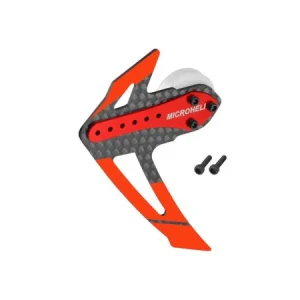 Adjustable Tail Motor Mount W/ Fin Set (Red) - OMP Hobby M2 V2/EXP/EVO : MH-M2EV125