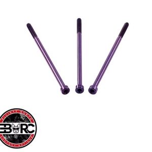 SCREW SET 3x LONG M2X45 TITANIUM, VX4, PURPLE