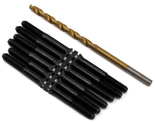J&T Bearing Co. Associated B84 Titanium "Milled" XD Turnbuckle Kit (Black)