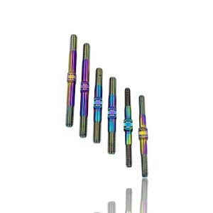 J&T Titanium Milled Turnbuckle Set Kyosho Mp11 - Oil Slick