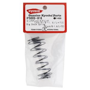 Kyosho Big Shock Springs S 8.0x1.6 L=72mm Black (2)