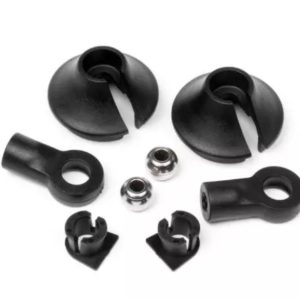 HB Racing Shock End/Shock Spring Retainer Set