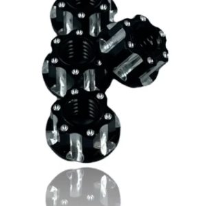 J&T M4 Machined Aluminium Wheel Nuts (4pcs) - Black