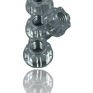 J&T M4 Machined Aluminium Wheel Nuts (4pcs) - Grey