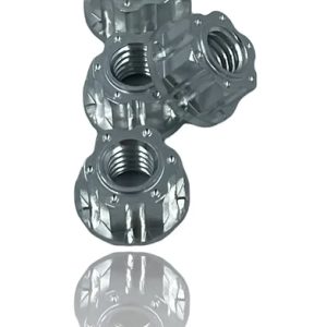 J&T M4 Machined Aluminium Wheel Nuts (4pcs) - Natural