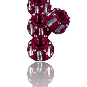 J&T M4 Machined Aluminium Wheel Nuts (4pcs) - Purple