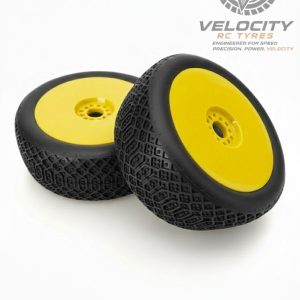 Velocity 1/8 Buggy Tyres - Ground-Lock - Ready to Glue - SS